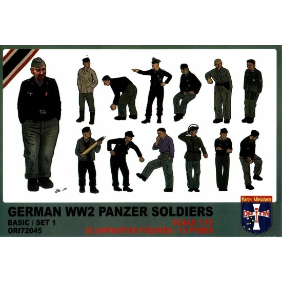 Bundle lot of Orion 72045+72047 WWII German Panzer Soldiers Basic Set 1,2 1/72 scale