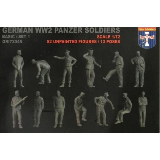 Bundle lot of Orion 72045+72047 WWII German Panzer Soldiers Basic Set 1,2 1/72 scale