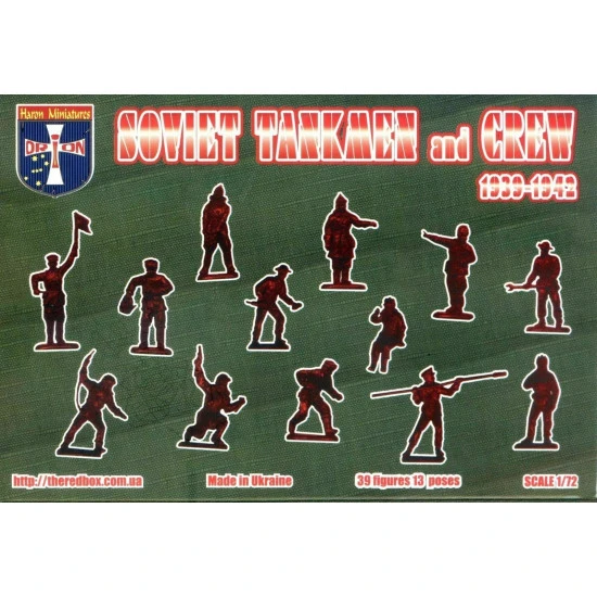 Bundle lot of Orion 72036+72042+72046 WWII Soviet Tankmen and Crew DshK AA 1/72