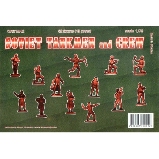 Bundle lot of Orion 72036+72042+72046 WWII Soviet Tankmen and Crew DshK AA 1/72