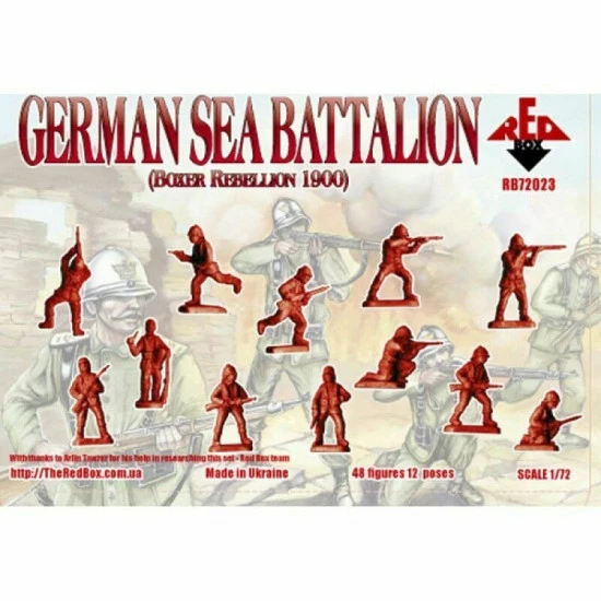 Bundle lot of Red Box German Sea Battalion+East Asia Brigade 72023+72024 1/72