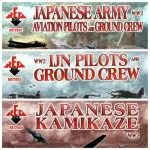 Bundle lot of Red Box WWI Japanese Army+Pilots+Kamikaze 72048+72052+72053 1/72