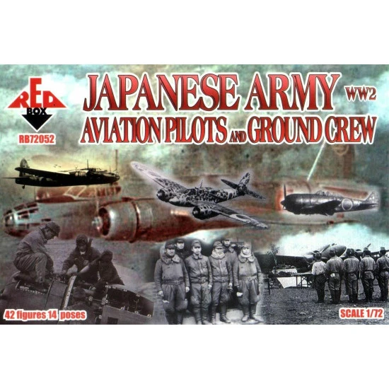 Bundle lot of Red Box WWI Japanese Army+Pilots+Kamikaze 72048+72052+72053 1/72