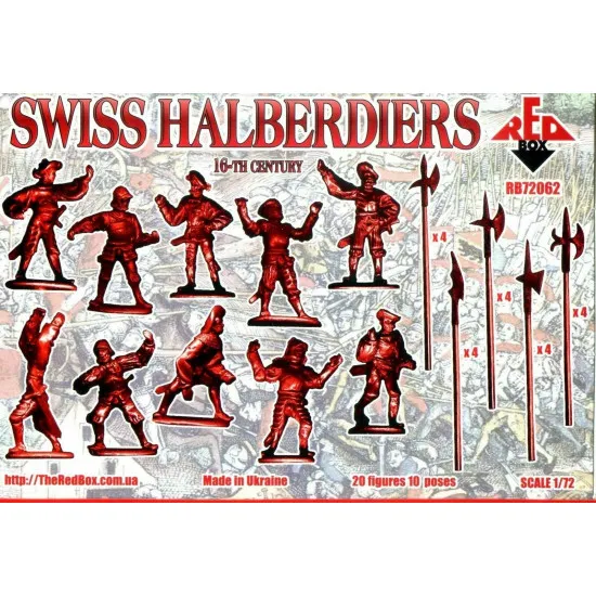Bundle lot of Red Box Swiss soldiers 4 kits 72060+72061+72062+72065 1/72 scale
