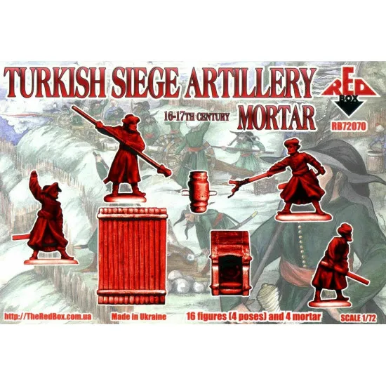 Bundle lot of Red Box Turkish Siege Artillery, 16th Century 72069+72070 1/72