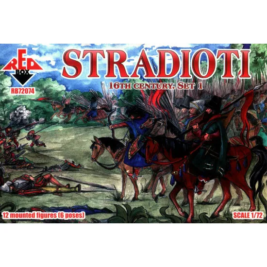 Bundle lot of Red Box Stradioti 16th Century Set 1,2 72074+72075 1/72 scale