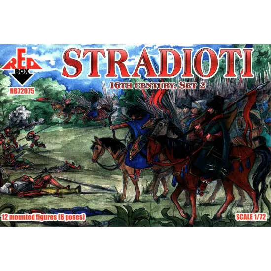 Bundle lot of Red Box Stradioti 16th Century Set 1,2 72074+72075 1/72 scale