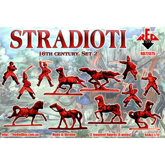 Bundle lot of Red Box Stradioti 16th Century Set 1,2 72074+72075 1/72 scale