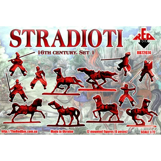 Bundle lot of Red Box Stradioti 16th Century Set 1,2 72074+72075 1/72 scale