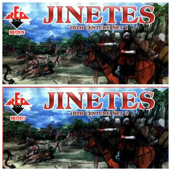 Bundle lot of Red Box Jinetes 16th Century Set 1,2 72076+72077 1/72 scale