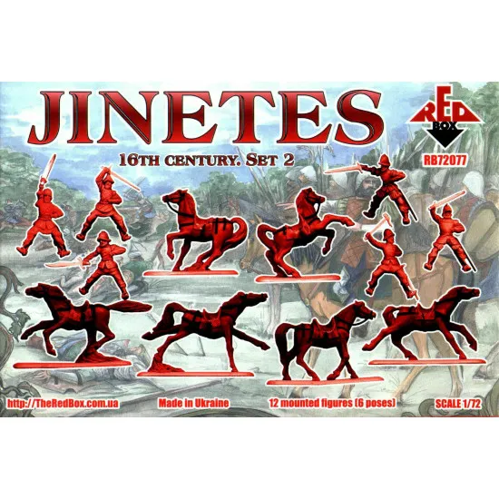 Bundle lot of Red Box Jinetes 16th Century Set 1,2 72076+72077 1/72 scale