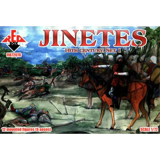 Bundle lot of Red Box Jinetes 16th Century Set 1,2 72076+72077 1/72 scale