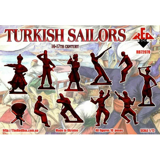 Bundle lot of Red Box Turkish Sailors 16-17 Century 72078+72079+72080 1/72 scale