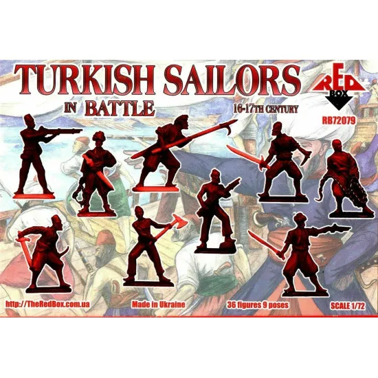 Bundle lot of Red Box Turkish Sailors 16-17 Century 72078+72079+72080 1/72 scale