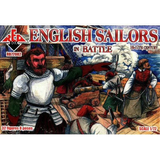 Bundle lot of Red Box English Sailors 72081+72082+72083 1/72 scale