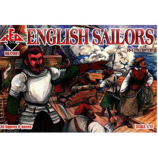 Bundle lot of Red Box English Sailors 72081+72082+72083 1/72 scale