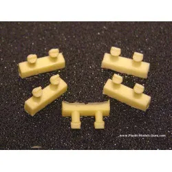 Black-out Headlight covers for Soviet post-war army trucks (10pcs) for all kits RESIN 1/72 Armory AC7213