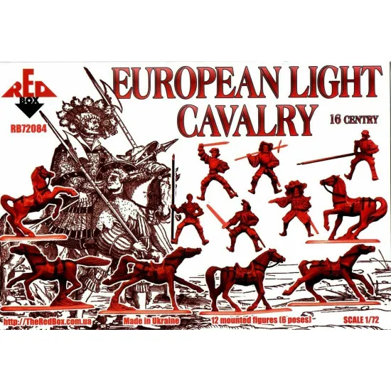 Bundle lot of Red Box European Light Cavalry XVI Set 1,2 72084+72085 1/72 scale