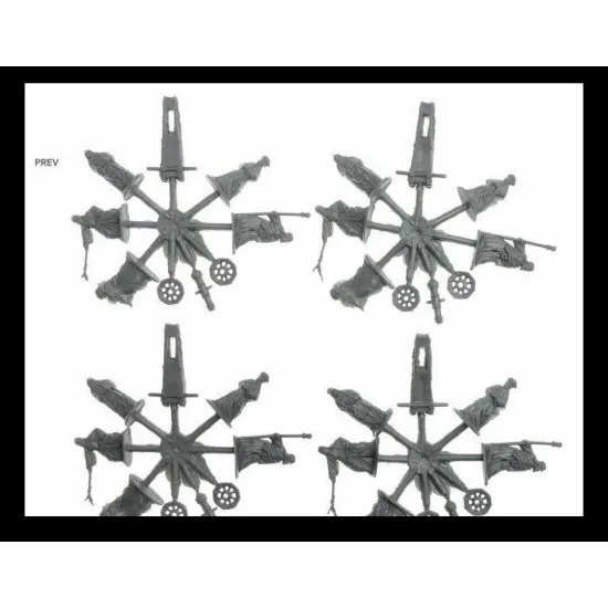 Bundle lot of Red Box Russian War Monk Artillery XVI-XVII 72086+72087 1/72 scale