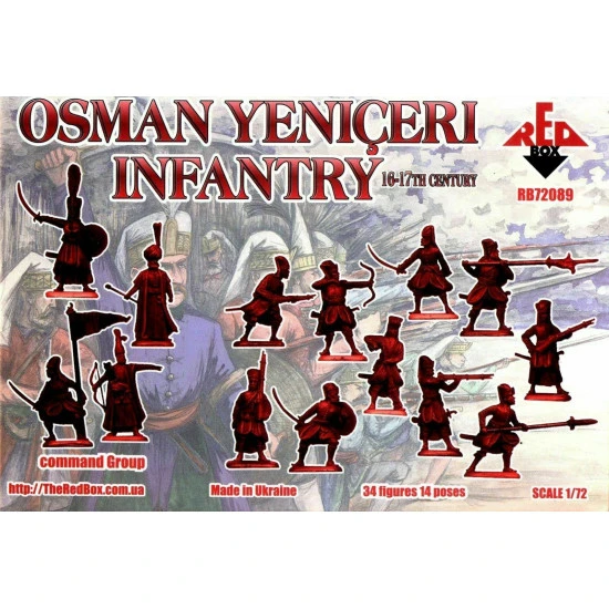 Bundle lot of Red Box Osman Yeniceri + Eyalet Infantry 72088+72089 1/72 scale