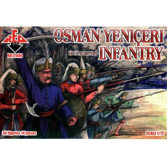 Bundle lot of Red Box Osman Yeniceri + Eyalet Infantry 72088+72089 1/72 scale