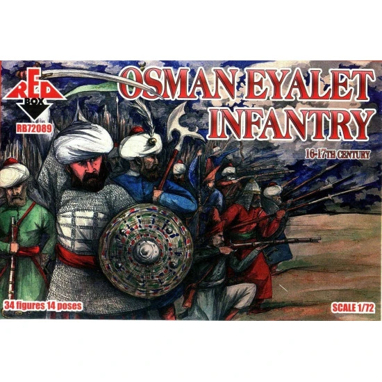 Bundle lot of Red Box Osman Yeniceri + Eyalet Infantry 72088+72089 1/72 scale