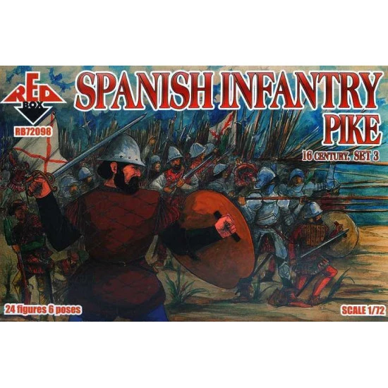 Bundle lot of Red Box Spanish Infantry Set 1,2,3 72096+72097+72098 1/72 Scale