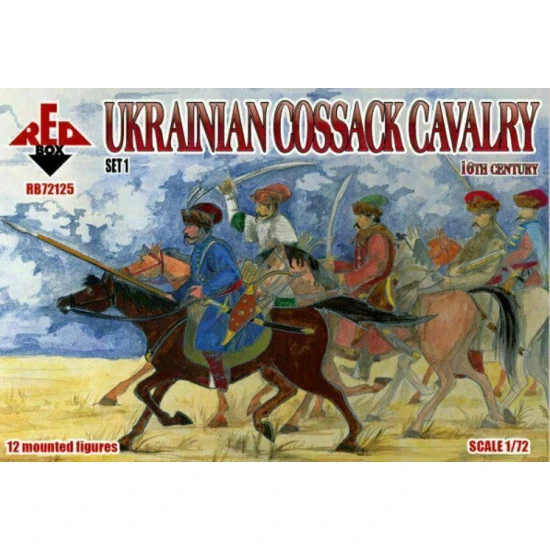 Bundle lot of Red Box Ukrainian Cossack Cavalry Set 1,2 72125+72126 1/72 scale