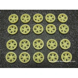 T-34 post-war roadwheels starfish type for Dragon, UM kits RESIN 1/72 Armory AC7229