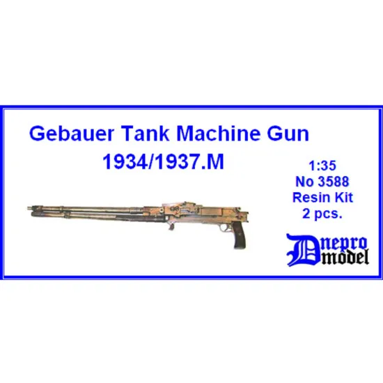 Dnepro Model DM3588 - 1/35, Gebauer Tank Machine Gun 1934/37.M, scale model kit