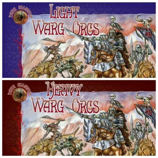 Bundle lot of Alliance Light + Heavy Warg Orcs Fantasy 72009+72010 1/72 scale