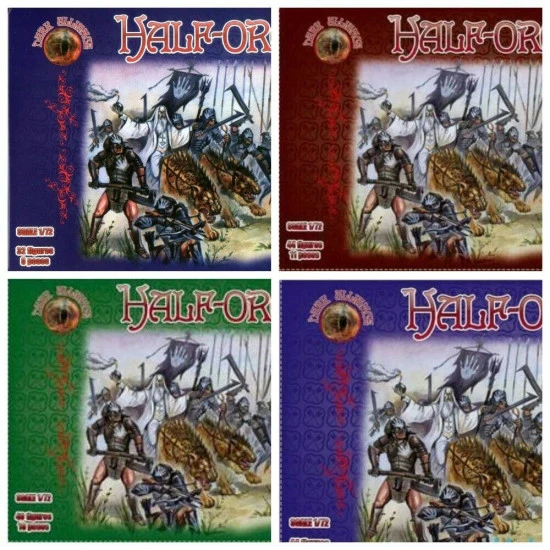 Bundle lot of Alliance Half-Orcs Set 1,2,3,4 72015+72016+72017+72022 1/72 scale
