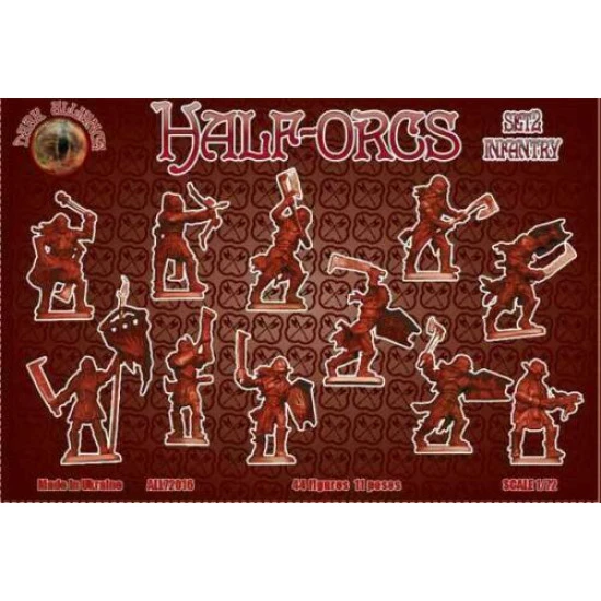 Bundle lot of Alliance Half-Orcs Set 1,2,3,4 72015+72016+72017+72022 1/72 scale