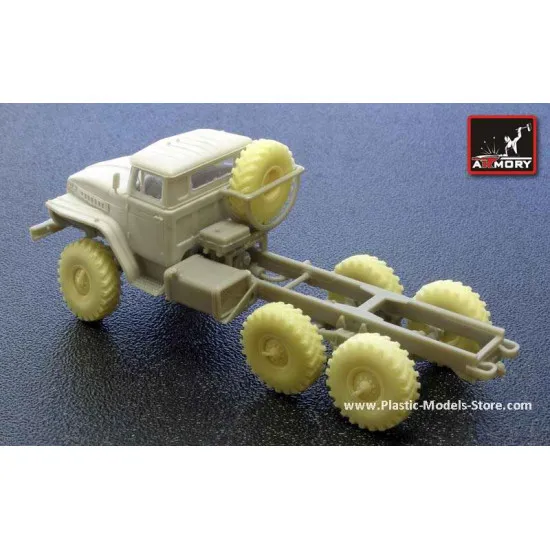 Ural-4320-10 off-road truck OI-25 type wheels set for ICM, ZV Models kits RESIN 1/72 Armory AC7258