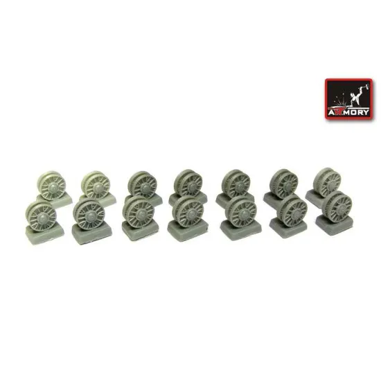 IS-2 Stalin tank roadwheels (early) for all kits RESIN 1/72 Armory AC7266a