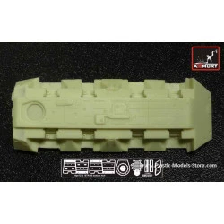 BTR-80 hull bottom correction set for Trumpeter kits RESIN 1/72 Armory AC7273