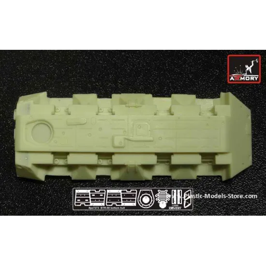 BTR-80 hull bottom correction set for Trumpeter kits RESIN 1/72 Armory AC7273