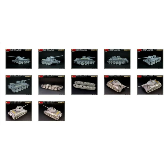 Miniart 35290 - 1/35 - T-34/85 w/D-5T. PLANT 112. SPRING 1944. Interior kit Miniart 35290 - 1/35 - T-34/85 w/D-5T. PLANT 112. SPRING 1944. Interior kit