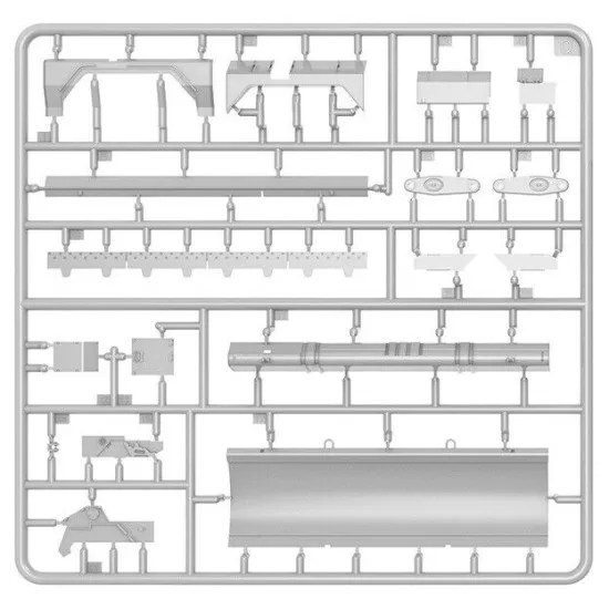 Miniart 37030 - 1/35 - IDF DOZER BLADE for T-55. Plastic model kit