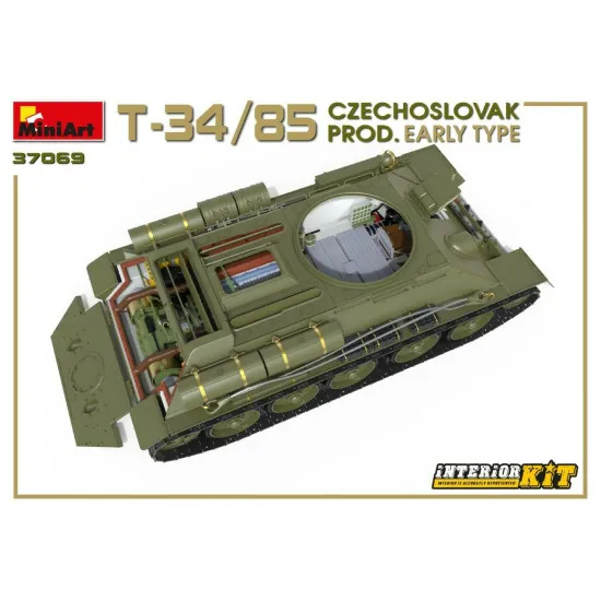Miniart 37069 - 1/35 - T-34/85 CZECHOSLOVAK PROD. EARLY TYPE. INTERIOR KIT