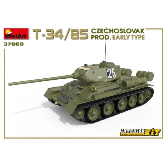 Miniart 37069 - 1/35 - T-34/85 CZECHOSLOVAK PROD. EARLY TYPE. INTERIOR KIT