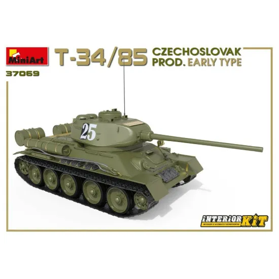 Miniart 37069 - 1/35 - T-34/85 CZECHOSLOVAK PROD. EARLY TYPE. INTERIOR KIT