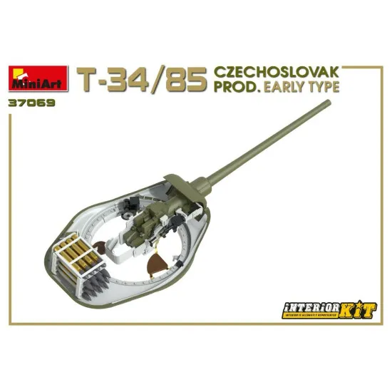 Miniart 37069 - 1/35 - T-34/85 CZECHOSLOVAK PROD. EARLY TYPE. INTERIOR KIT