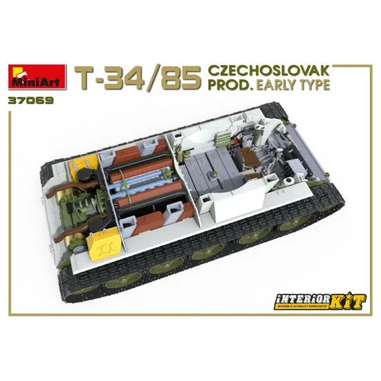 Miniart 37069 - 1/35 - T-34/85 CZECHOSLOVAK PROD. EARLY TYPE. INTERIOR KIT