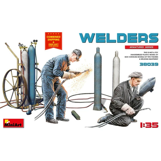 MINIART 38039 - 1/35 scale - WELDERS 2 figures Scale plastic model kit