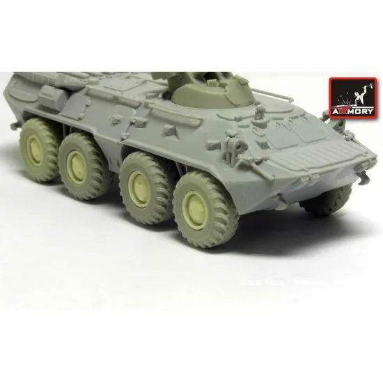 BTR-80A wheels KI-126 type wheels set for Trumpeter kits RESIN 1/72 Armory AC7272