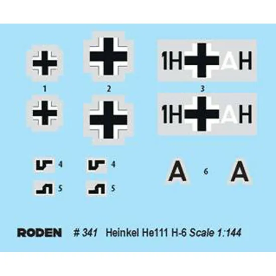Roden 341 - 1/144 - Heinkel He111 H-6 (Scale plastic model kit)