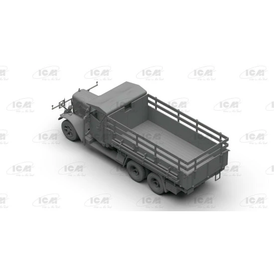 ICM DS3508 - 1/35 - Wehrmacht 3-axle Trucks Henschel 33D1, Krupp L3H163, LG3000