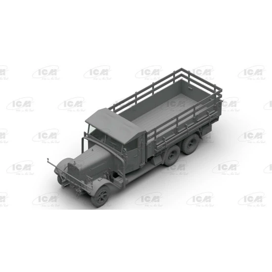 ICM DS3508 - 1/35 - Wehrmacht 3-axle Trucks Henschel 33D1, Krupp L3H163, LG3000