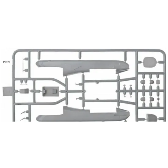 Sova Model SM72002 1/72 - N.Grumman Fireberd OPV-2 scale model kit Length 143 mm